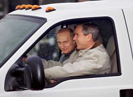 Bush and Vlad, ready to ride into town
