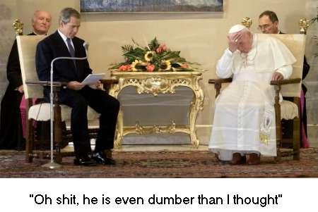 George W. meets the Pope