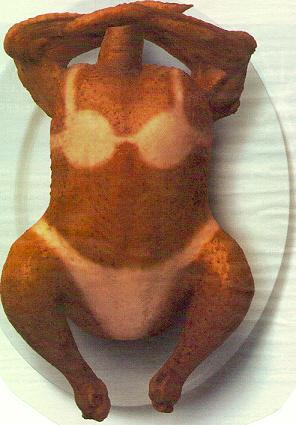 turkey with tan lines