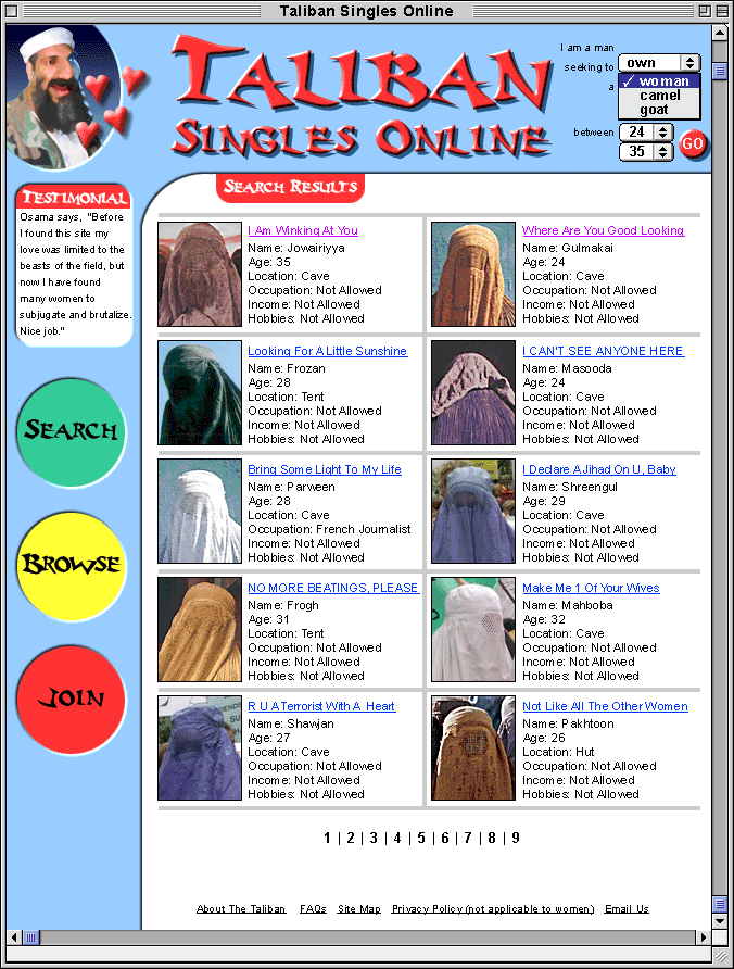 Taliban Singles Online