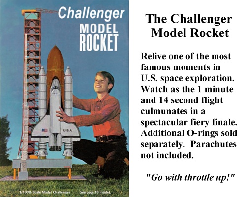 Challenger Model Rocket